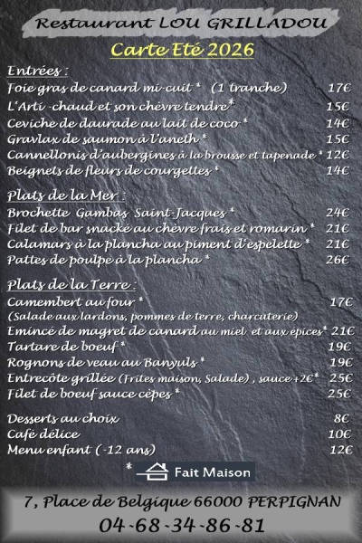 Événements - Lou Grilladou - Restaurant Perpignan - bien manger PERPIGNAN