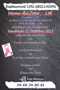 Menu du jour - Lou Grilladou - Restaurant Perpignan - restaurant a faire PERPIGNAN