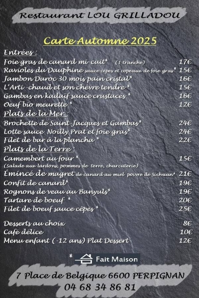 Événements - Lou Grilladou - Restaurant Perpignan - top restaurant PERPIGNAN