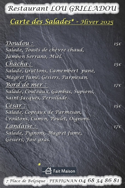 Événements - Lou Grilladou - Restaurant Perpignan - bien manger PERPIGNAN